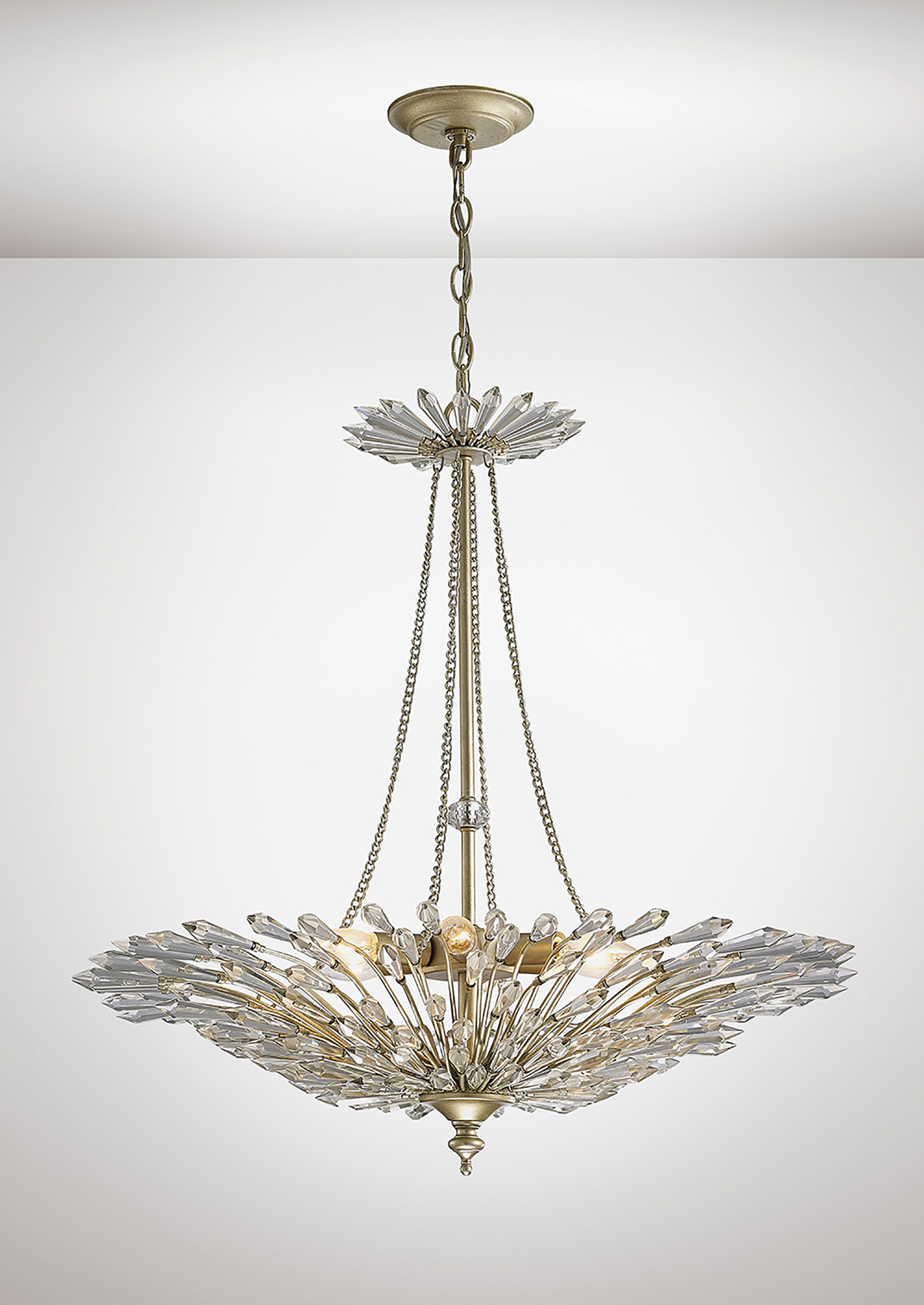 IL31672  Fay Crystal Chandelier 6 Light